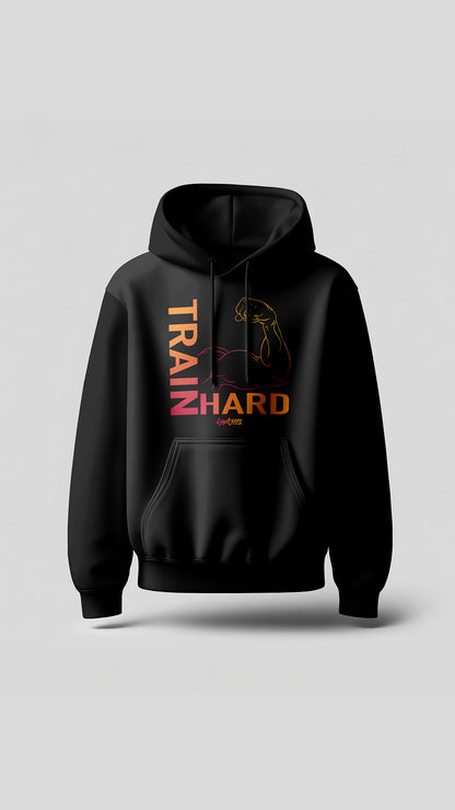 Hoodie "TrainHard" GymBoost.